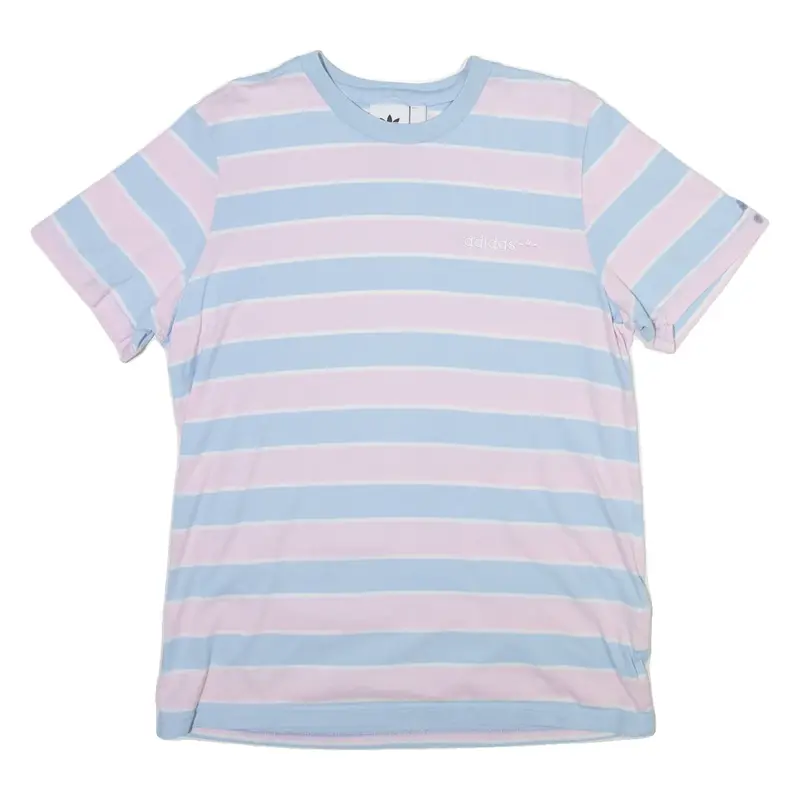 ADIDAS ORIGINALS Striped Mens T-Shirt Blue M