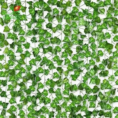 Valentine's Day Wall Hanging Simulation Faux Plastic Vine Ornaments for Room Decor, Creative DIY Spring Green Artificial Leaf...