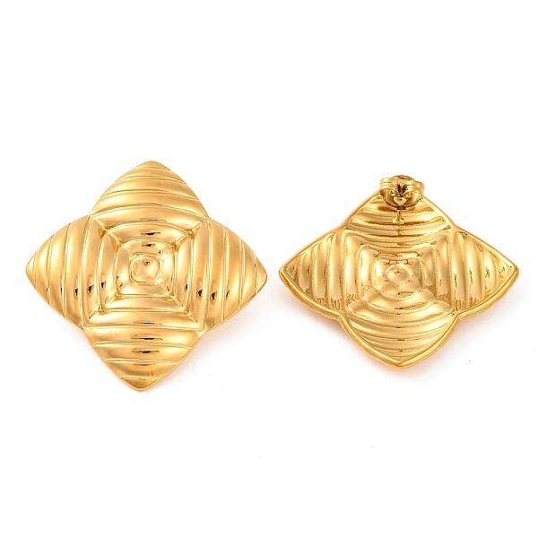 Ion Plating(IP) 304 Stainless Steel Stud Earrings