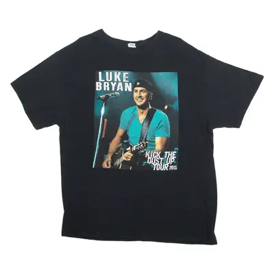 DELTA PRO WEIGHT Luke Bryan Kick The Dust Up Tour Mens T-Shirt Black 3XL