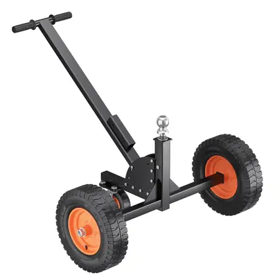 Garvee 1500 lbs Heavy Duty 2-in-1 Adjustable Height Trailer Dolly - Carbon Steel Construction - 2 Hitch Ball & 16 Pneumatic...
