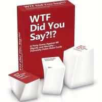 Wtf Did You Say? Themed Card Game, 1 Box Fun Hilarious Adult Party Game Card, Tabletop Entertainment Perfect for Christmas G...