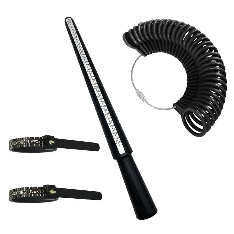 1 Set Ring Measuring Tool, Ring Sizer Guage for Women & Men, Jewelry Making Measuring Tool Kit