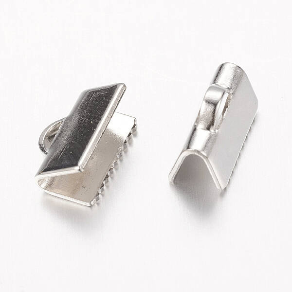 Brass Ribbon Crimp Ends