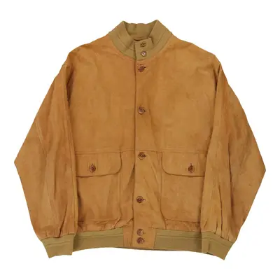 Mansion  Suede Jacket - 2XL Brown Leather