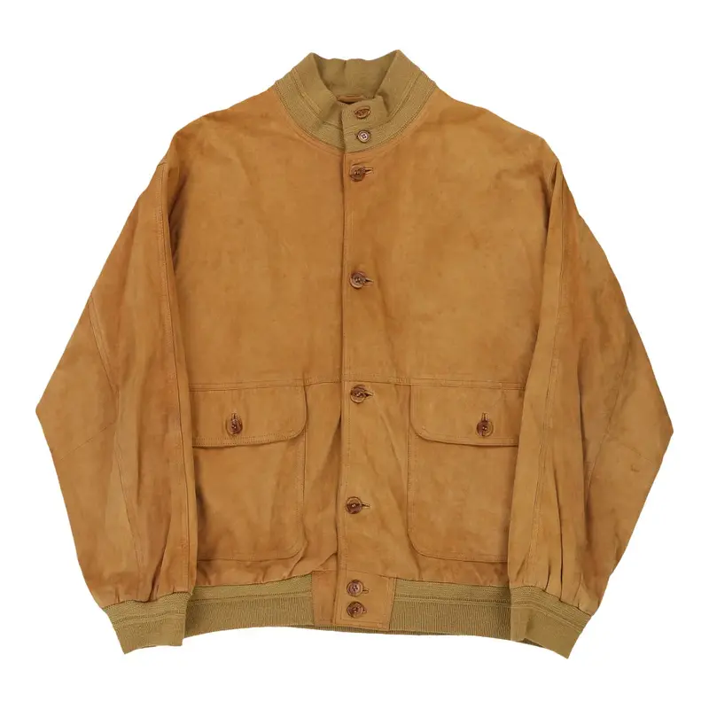 Mansion  Suede Jacket - 2XL Brown Leather
