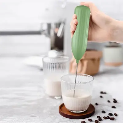 Lalayuan Electric Milk Frother, Battery Required Handheld Electric Whisk for Coffee, Cappuccino, Portable Foam Maker, Stainl...