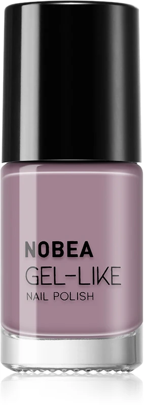 NOBEA Day-to-Day Gel-like nail polish gel effect color Thistle purple #N54 6 ml