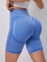 Women's High Waist Sports Shorts, Sporty Wide Waistband Skinny Bottoms for Women, Ladies Sportswear Gym Shorts for Indoor Out...