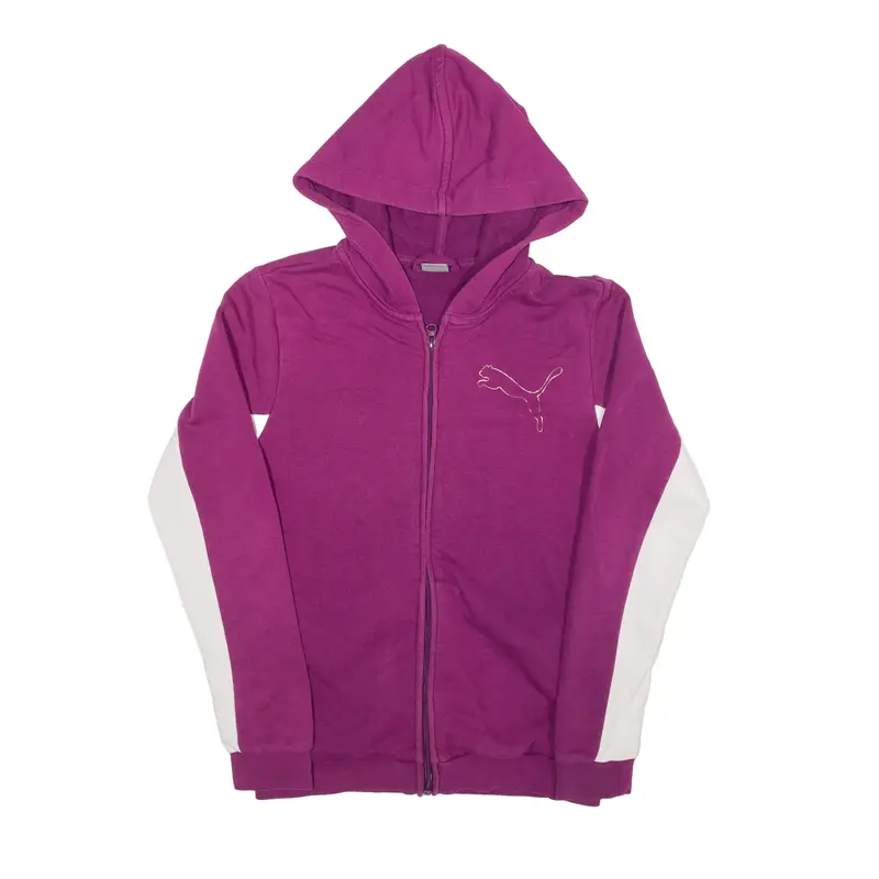 PUMA Hoodie Pink Full Zip Girls XL