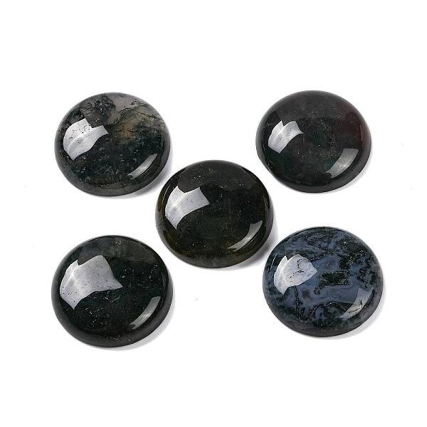 Natural Moss Agate Cabochons