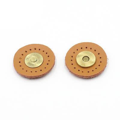 Cattlehide Magnetic Buttons Snap Magnet Fastener