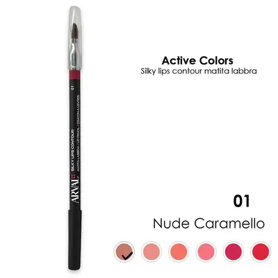 ARVAL Silky contour n. 01 - nude caramel lip pencil - wood