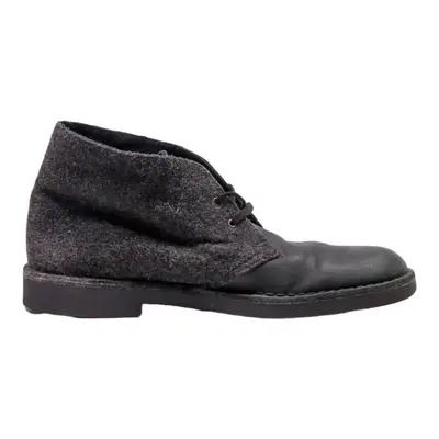 CLARKS Ankle Boots Black Synthetic Mens UK 8