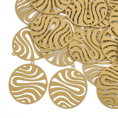 430 Stainless Steel Filigree Pendants
