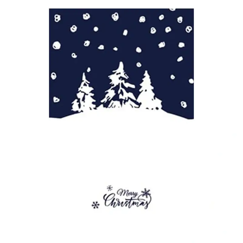 Memory Holiday Card™ - Blue-Christmas Snow