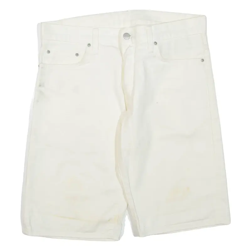 CARHARTT Klondike Mens Denim Shorts White M W34