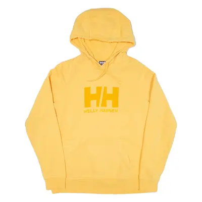 HELLY HANSEN Mens Yellow Hoodie L