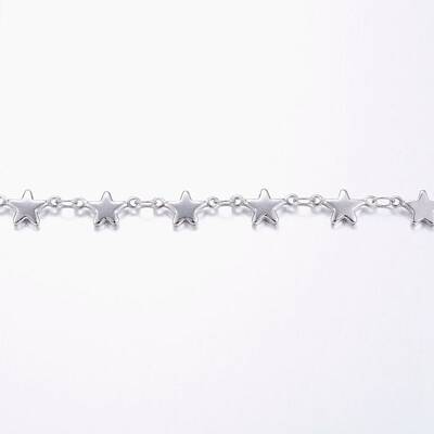 Non-Tarnish 3.28 Feet Handmade 304 Stainless Steel Bar Link Chains