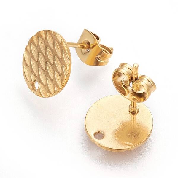 Ion Plating(IP) 304 Stainless Steel Ear Stud Findings