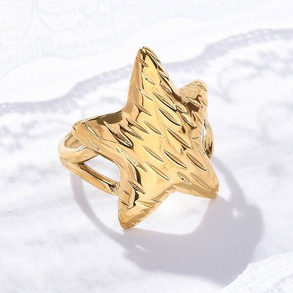 Marine Animal Theme 304 Stainless Stee Open Cuff Rings