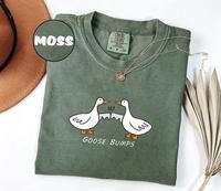 Comfort Colors Goose Bumps  Shirt, Silly Goose T-shirt, Funny Goose Outfit, Goose Lover Tee, Goose Couple Clothing, Sarcastic...