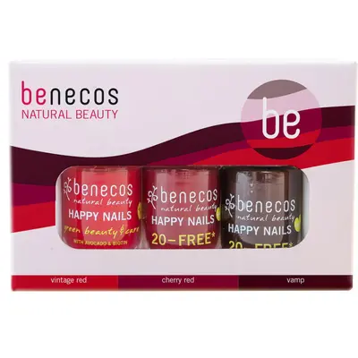 Benecos Classic Nail Polish Set in Red