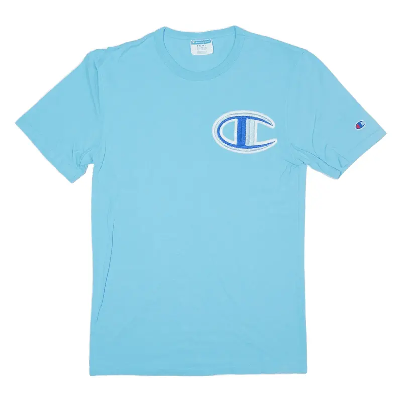 CHAMPION T-Shirt Blue Short Sleeve Mens S