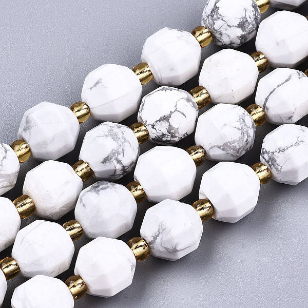 Natural Howlite Beads Strands