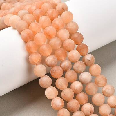 Natural White Jade Bead Strands