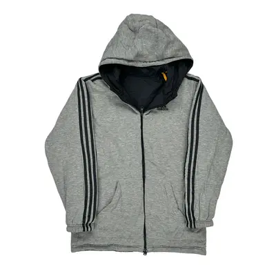 Age 14 Adidas Reversible Jacket - Large Grey Polyester