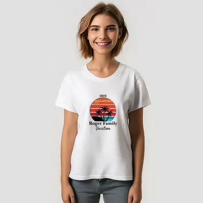 Colorful Family Reunion Vacation Custom T-Shirt