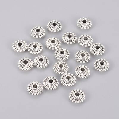 Tibetan Style Bicone Spacer Beads