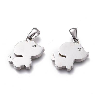 304 Stainless Steel Pet Pendants