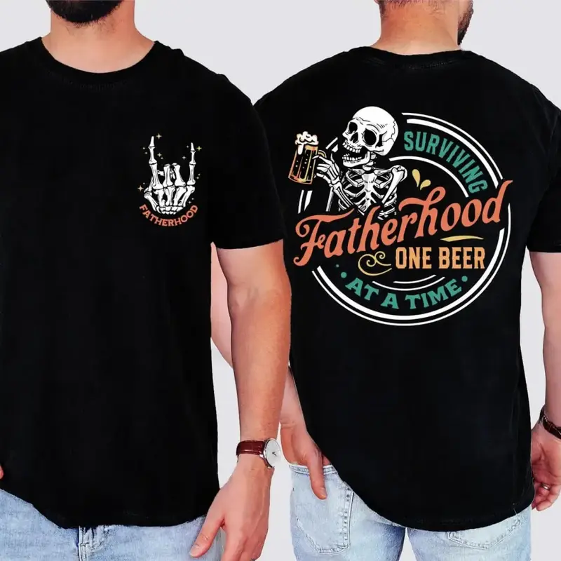 Surviving Fatherhood One Beer At A Time Shirt – A Funny Father's Day Or Father's Dad Gifts Idea, Father's Dad Shirt, Fa...