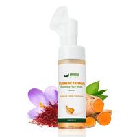AMVital Turmeric Saffron Foaming Face Wash, Facial Skincare Gentle Nourishing cleansing skincare hoygi wash foam Daily Radian...