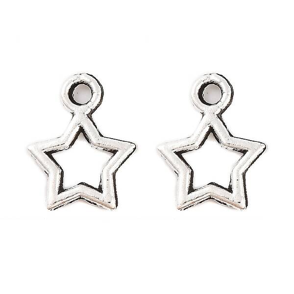 Tibetan Style Alloy Star Charms