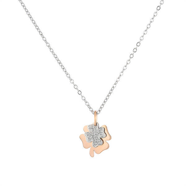 Heart Butterfly Clover Pendant Necklace