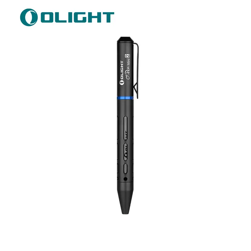 OLIGHT O'Pen Mini 2 Ballpoint Pen, Replaceable EDC Black Ink Pen and Pencil Tip 2-in-1 Bolt Action Pens, Smooth Writing Pens ...