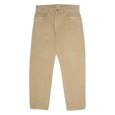 CARHARTT WIP Newel Mens Canvas Trousers Beige Regular Straight W34 L30