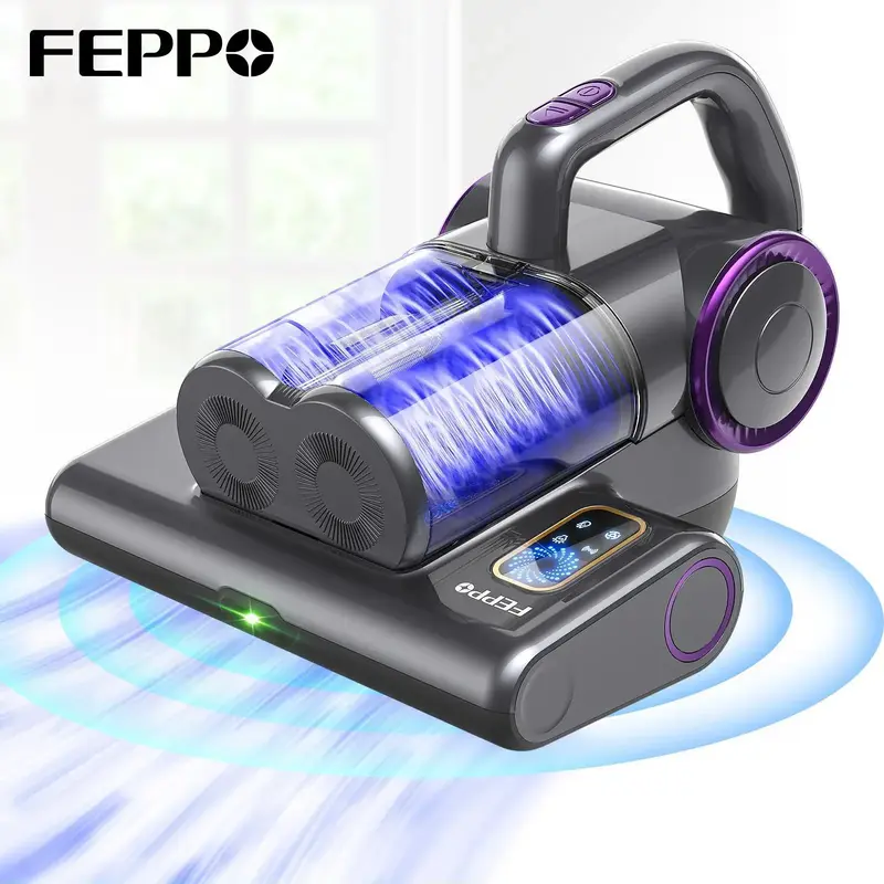FEPPO Mattress Vacuum Cleaner for Dust Mites Removal,  Bed Vacuum with Powerful Suction for Deep Cleaning of Beds, Sofas, and...