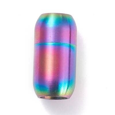 Ion Plating(IP) 304 Stainless Steel Magnetic Clasps with Glue-in Ends