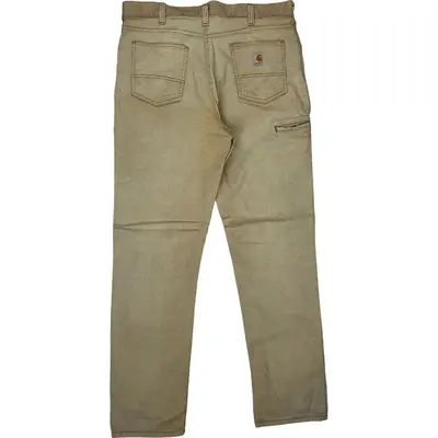 Carhartt Relaxed Fit Trousers - 38W 34L - Beige Cotton
