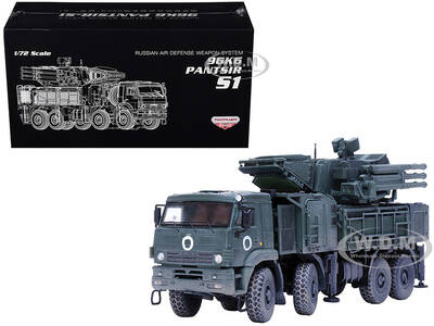 Pantsir S1 96K6 Self-Propelled Air Defense Weapon System Ukraine War Russian Army Armor Premium Series 1/72 Diecast Model...