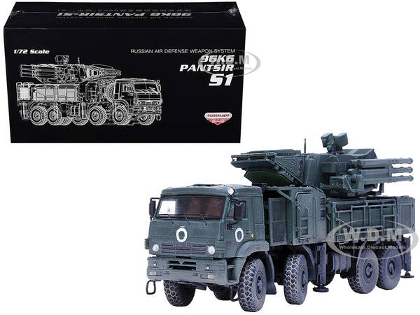 Pantsir S1 96K6 Self-Propelled Air Defense Weapon System Ukraine War Russian Army Armor Premium Series 1/72 Diecast Model...