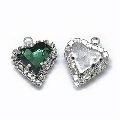 Glass Rhinestone Pendants