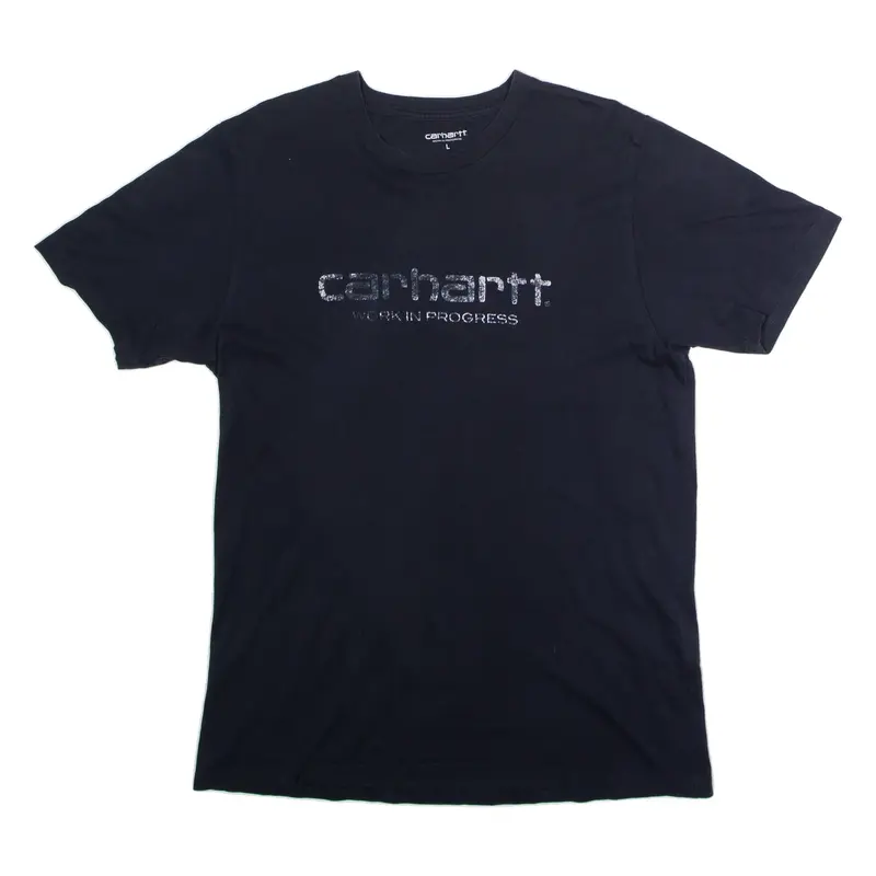 CARHARTT Womens T-Shirt Black Crew Neck L