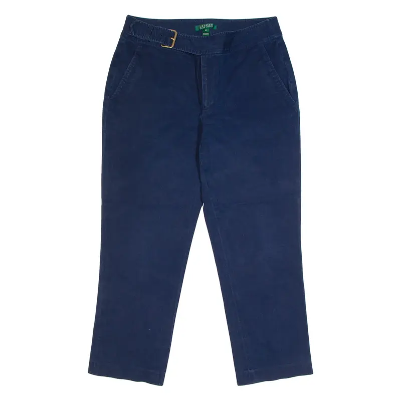 LAUREN RALPH LAUREN Womens Trousers Blue Regular Straight W30 L25
