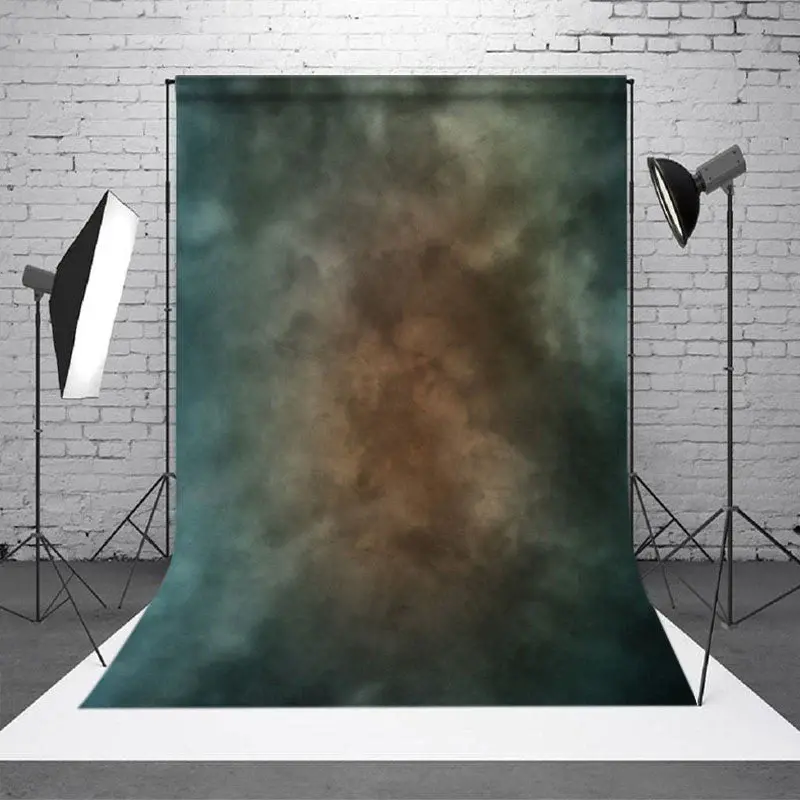 Aperturee Variegated Cyan Foggy Texture Photography Backdrop
