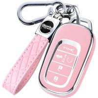 Montague Premium TPU Key Fob Cover for Honda Models 2022-2024 5-Button Smart Remote Protector with Keychain for Accord Civic ...